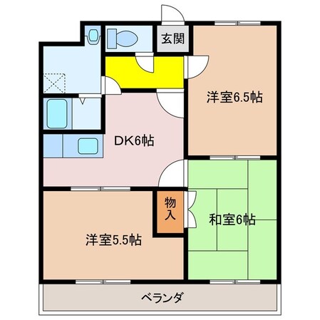 グリーンハイツの物件間取画像